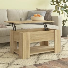 Coffee Table Sonoma Oak 31.1"x19.3"x16.1" Engineered Wood