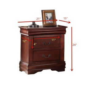 ACME Louis Philippe Nightstand in Cherry 23753