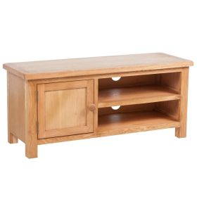 TV Stand 40.6"x14.2"x18.1" Solid Oak Wood