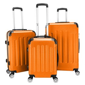 3-in-1 Portable ABS Trolley Case 20" / 24" / 28" Orange