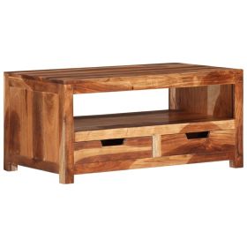 Coffee Table 33.1"x19.3"x15.7" Solid Wood Acacia