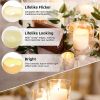 24 Pack Flameless Flickering Electric LED Candle Battery Operated LED Tea Lights in Warm White for Wedding, Table, Festival, Halloween,Christmas Decor