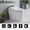 Bidet Toilet with Remote Control, Smart Bidet Toilet Seat with AUTO Open&Close and Remote Control, Smart Toilet with Kid Wash,Lady Care Wash,Nozzle Se