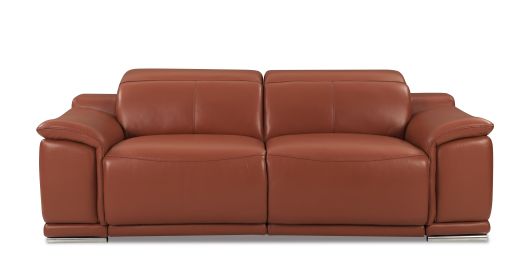 Global United Genuine Italian Leather Power Reclining Sofa (Color: as Pic)