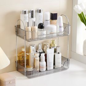 Bathroom Counter Organizer,  Multi Purpose Bathroom Counter Shelf (Color: gray, size: 2 Tier)