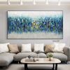 Handmade Abstract Blossom Pink Flower Oil Painting on Canvas;  Large Original Modern Textured Floral Scenery Painting Boho Wall Art Living Room Home D