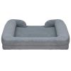 Pet Dog Bed Soft Warm Plush Puppy Cat Bed Cozy Nest Sofa Non-Slip Bed Cushion Mat Removable Washable Cover Waterproof Lining For Small Medium Dog